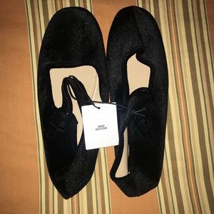 Black Suede Flats